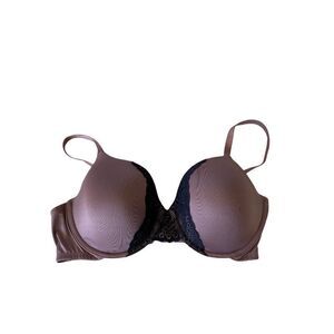 Self-Expressions Maidenform Bra (Mauve/Black Lace) 38 C